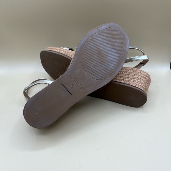 Chicos Carlina Wedge Espadrille Sandals Size 8 - Picture 5 of 7